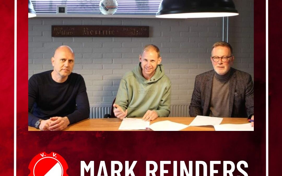 v.v. Reünie verlengt contract met hoofdtrainer Mark Reinders. 
